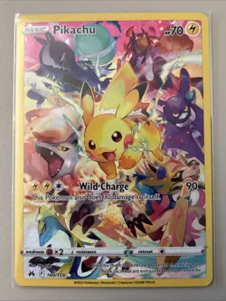 Pokemon TCG Pikachu Full Art Secret Rare Holo Card 160/159 Crown Zenith NM - Image 1