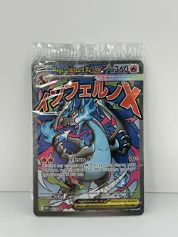 Pokemon Mega Charizard X EX Promo Full Art Holo Card 023 2025 SEALED - Image 1