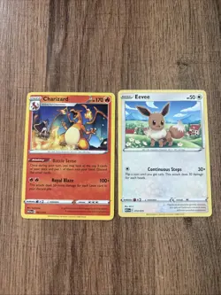 Pokemon 2 Card Lot Charizard Eevee Non Holo McDonald’s M24 NM - Image 1