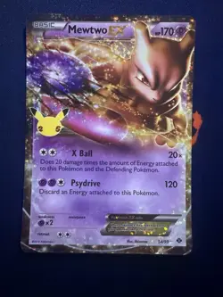 Mewtwo EX 54/99 Celebrations: Classic Collection Pokemon NM Card - Image 1