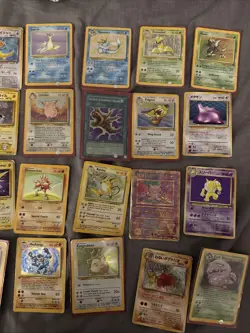 Pokemon Card Collection Bundle Vintage WOTC Holos,Lapras,Vaporeon, Hitmoncha - Image 1