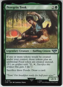 Magic the Gathering TCG Peregrin Took U Universes Beyond: The Lord of the Rings: - Image 1