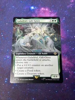 MTG GALADRIEL, GIFT-GIVER BORDERLESS The Lord of the Rings NM 393 Regular - Image 1
