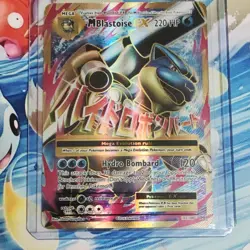 Pokemon Mega Blastoise EX 102/108 Evolutions Ultra Rare Full Art Holo 220 HP - Image 1