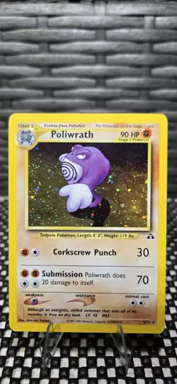 Pokemon - Poliwrath - 9/75 - Neo Discovery - Holo - Image 3