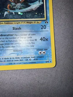 Pokemon Kabutops 6/75 Neo Discovery Holo - Image 4