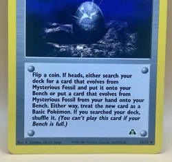 Fossil Egg 72/75 – Neo Discovery (Uncommon) - NM - WOTC Vintage 2001 Pokemon TCG - Image 3