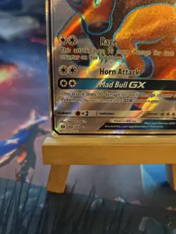 Pokemon TCG Tauros GX 144/149 Sun & Moon Base Set Full Art Ultra Rare Holo NM - Image 5