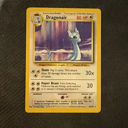 Pokemon TCG Dragonair 18/102 Regular Unlimited Rare + shadowless dratini - Image 2