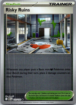 Risky Ruins 127/132 Uncommon Reverse Holo - Pokemon TCG Mega Evolution - NM - Image 1