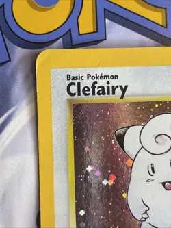 Pokemon Clefairy 6/130 Base Set 2 Holo (W/swirl) MP Card - Image 4