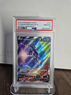 Pokemon TCG Origin Forme Dialga v 177/189 Astral Radiance Alt Art PSA 10 - Image 3