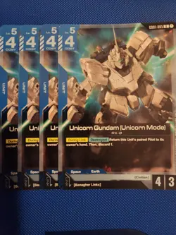 Gundam Unicorn (Unicorn Mode) GD01-005 (R) - Playset - Gundam Card Game-English - Image 1