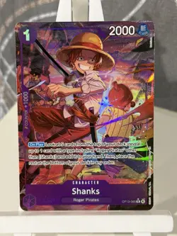 Shanks OP13-065 Alt Art Carrying on His Will One Piece TCG English - Image 1