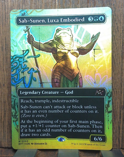 MTG🌳🌊 Sab-Sunen, Luxa Embodied (Borderless) (First-Place Foil) Aetherdrift 💕❤ - Image 1