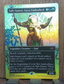MTG🌳🌊 Sab-Sunen, Luxa Embodied (Borderless) (First-Place Foil) Aetherdrift 💕❤ - Image 2