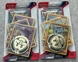 Pokemon SCARLET & VIOLET Premium Checklane Blister GENGAR AND MACHAMP NEW FAST🚚 - Image 3