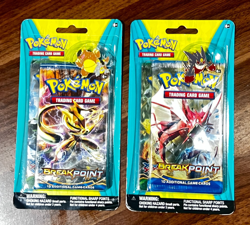 2x Pokemon XY Breakpoint 2 booster packs blister w/ pin - Kangaskhan and Gengar - Image 1