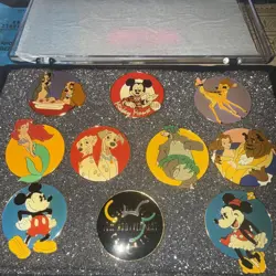 Disney Channel 10th Anniversary 10-Pin Set Complete in Original Case - Image 2