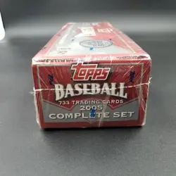 2005 Topps Baseball Complete Factory Sealed Set 1-733 Ser. 1 & 2 + 1st Year Pack - Image 2