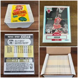 1990-91 Fleer Basketball Complete Set 1-198 • Michael Jordan • Estate Sale • A - Image 1