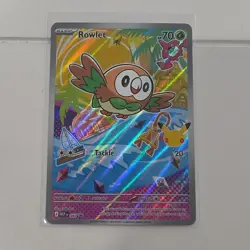 Pokemon first partner 2026 Holo Rowlet Litten Popplio MEP Card Lot 3 - Image 3