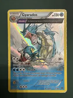 Pokemon Gyarados TCG Reverse Holo Card 21/98 XY-Ancient Origins - Image 1
