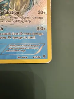 Pokemon Gyarados TCG Reverse Holo Card 21/98 XY-Ancient Origins - Image 2