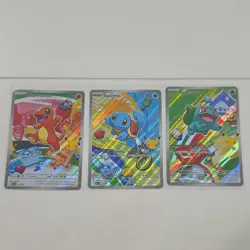 Pokemon first partner 2026 Holo Charmander Squirtle Bulbasaur Card Lot 3 - Image 1