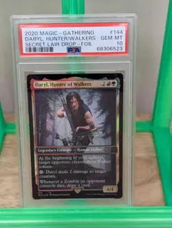 MTG Daryl Hunter of Walkers #144 Foil Secret Lair Drop PSA 10 Gem Mint - Image 1