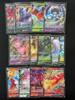 V Lot Bundle Bulk Set 13x Ultra Rare SWSH Holo Mew Moltres Ditto Pokemon Card - Image 1