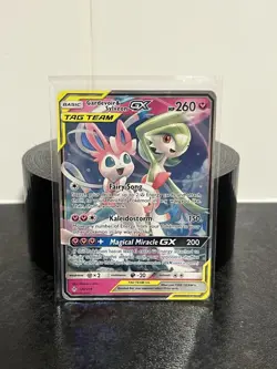 Pokemon TCG Gardevoir & Sylveon GX Holo Card 130/214 Unbroken Bonds Near Mint - Image 1