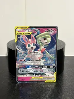 Pokemon TCG Gardevoir & Sylveon GX Holo Card 130/214 Unbroken Bonds Near Mint - Image 3