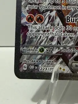 Pokemon TCG Charizard ex: Obsidian Flames 223/197 (HP) READ DESCRIPTION - Image 5