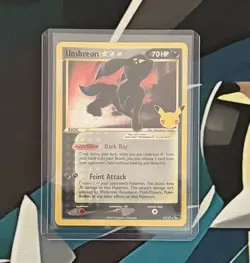 Pokemon TCG Umbreon Gold Star 17/17 Celebrations 25th Anniversary NM - Image 1