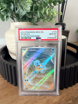 Pokemon TCG Squirtle Scarlet & Violet 151 Card 170/165 PSA 10 English Edition - Image 1