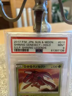 Pokemon 2017 PM JPN Sun & Moon Shining Genesect Holo. PSA #010 Mint 9 Card - Image 2