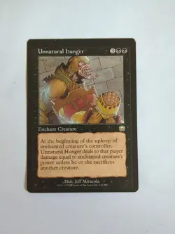 MISPRINT | MISCUT MTG Unnatural Hunger 1x Mercadian Masques MMQ SP - Image 1