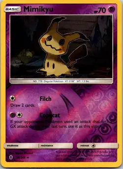 Mimikyu Holo Rare SM - Guardians Rising 58/145 NM Reverse Holofoil - Pokemon - Image 1