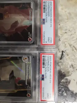 Pokemon S&V 151 Charmander #168 and Charmeleon #169 Set PSA 9 - Image 2