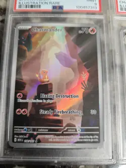 Pokemon S&V 151 Charmander #168 and Charmeleon #169 Set PSA 9 - Image 5