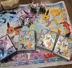 Pokemon TCG Eevee Evolutions Standard Playmat 24x14in Rubber Non-Slip - Image 2