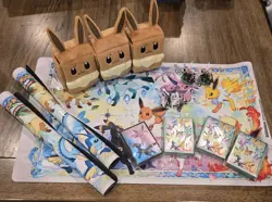 Pokemon TCG Eevee Evolutions Standard Playmat 24x14in Rubber Non-Slip - Image 4
