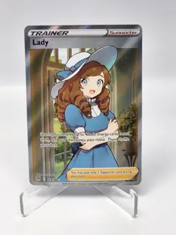 Lady 193/196 NM/M Swsh11 Lost Origin Full Art Trainer Pokemon TCG - Image 1
