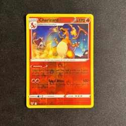 Pokemon TCG- Charizard Rare SWSH04: Vivid Voltage 025/185 NM - Image 1