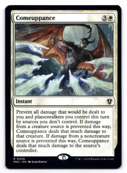 Comeuppance NM Commander: Murders at Karlov Manor 0058 MTG Regular - Image 1