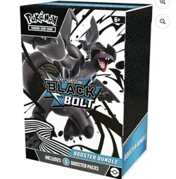 Pokemon Scarlet & Violet Black Bolt Booster Bundle Box Zekrom 6 Packs - Image 1