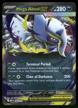Mega Absol ex 086/132 Double Rare Mega Evolution Pokemon Holo Near Mint - Image 1