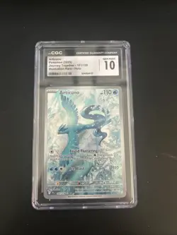 CGC 10 Articuno 161/159 Journey Together Illustration Rare Holo Pokemon GEM MINT - Image 1