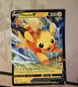 Pikachu V SWSH285 SWSH: Sword & Shield Black Star Promo Pokemon Card - Image 1